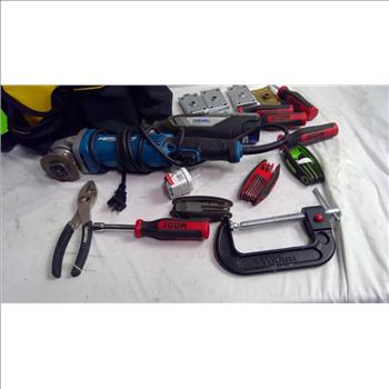 Olympia Tools Bag, Dermel 8250, Hercules Right Angle Drill, Sckrewdrivers & More 310+ Pieces
