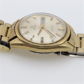 Omega 14kt Gold SeaMaster Watch-Evaluated By Our Certified Gemologist-AGS/GIA