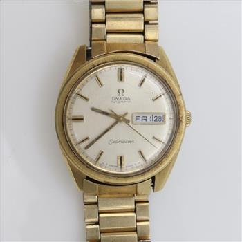 Omega 14kt Gold SeaMaster Watch-Evaluated By Our Certified Gemologist-AGS/GIA