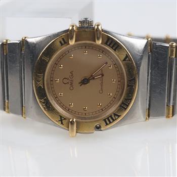 Omega 18kt Gold Accented Constellation Watch- Evaluated By Our Certified Gemologist-AGS/GIA