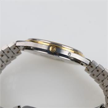 Omega 18kt Gold Accented De Ville Quartz Watch-Evaluated By Our Certified Gemologist-AGS/GIA