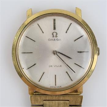 Omega 20kt GP DeVille Watch With Mismatched GP Band