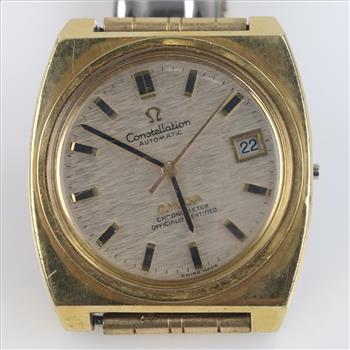 Omega Constellation 14kt Gold Watch-Evaluated By Our Certified Gemologist-AGS/GIA