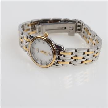 Omega DeVille 18kt Gold Accent Diamond Marker Watch- Evaluated By Our Certified Gemologist-AGS/GIA