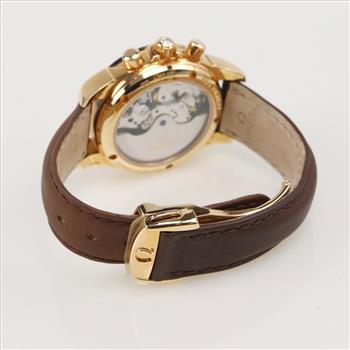 Omega Deville Chronograph 18kt Rose Gold Watch-Evaluated By Our Certified Gemologist-AGS/GIA