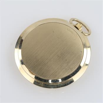 Omega Pocket Watch 14kt Gold Hunters Case Ultra Thin- Evaluated By Our Certified Gemologist-AGS/GIA