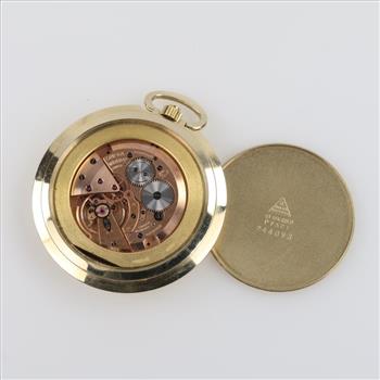 Omega Pocket Watch 14kt Gold Hunters Case Ultra Thin- Evaluated By Our Certified Gemologist-AGS/GIA