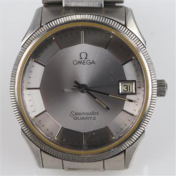 Omega Seamaster Quartz Genta Royal Oak Watch-Evaluated By Our Certified Gemologist-AGS/GIA