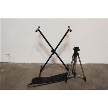 On Stage Keyboard Stand And Amazon Basics Tripod, 2 Pieces