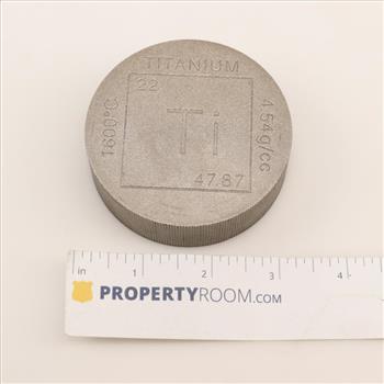 One Pound Fine Titanium Round