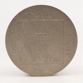 One Pound Fine Titanium Round