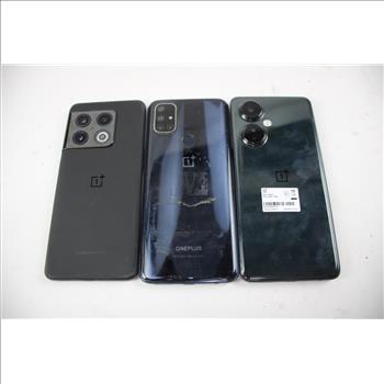OnePlus Cell Phone Lot, 3 Pieces, Sold For Parts