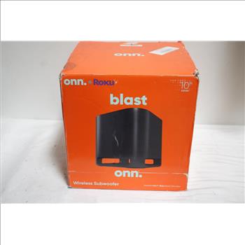 Onn. Roku 150W Wireless Subwoofer - SOLD FOR PARTS