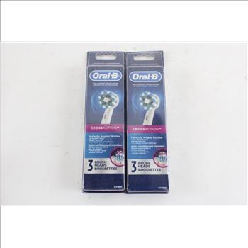 Oral B Cross Action Brushead, 2 Pieces