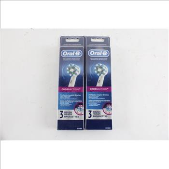 Oral B Cross Action Brushead, 2 Pieces
