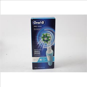 Oral-B Pro 1000 Rechargeable Toothbrush, Blue, 37578