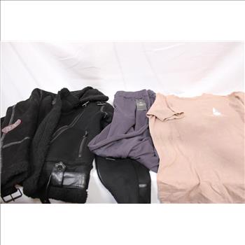 Orange Kiss Windbreaker Size M, Call Your Mother Shirt Size M, Balance Collection Sweats Size M, Av