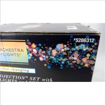 Orchestra Of Lights Color-changing LED Projection Set With 3 Spotlights And Speaker