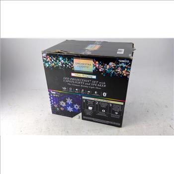 Orchestra Of Lights Color-changing LED Projection Set With 3 Spotlights And Speaker