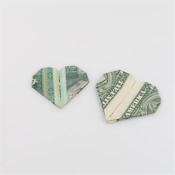 Origami Made Of Currency, 2 Pieces