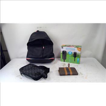 Outdoor Speakers, Michael Kors Wallet, Tommy Hilfiger Backpack, Sling Bag, 4 Pieces