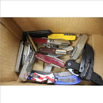 Ozark Trail Knife With Sheath, Husky, Coast, And More Knives, 19 Pieces