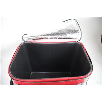 Ozark Trail Two-Wheel Rolling Cooler, Red/Black/Grey