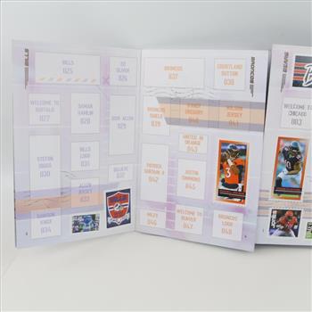 P.A. Sport NFL Stamp Collection Book With Tracking Sheets, 250+ Pieces