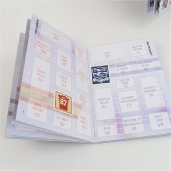 P.A. Sport NFL Stamp Collection Book With Tracking Sheets, 250 Pieces