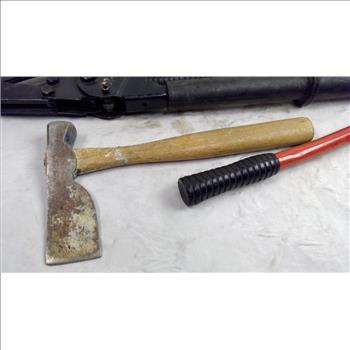 PacificGear Luggage Bag With H.K. Porter Guy Strand Ratchet Cutter, Estwing 18