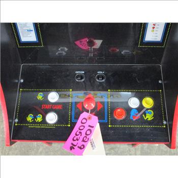 Pac-man Standing Arcade Game W / Stool