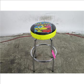 Pac-man Standing Arcade Game W / Stool