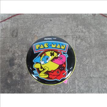Pac-man Standing Arcade Game W / Stool