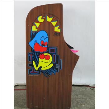 Pac-man Standing Arcade Game W / Stool