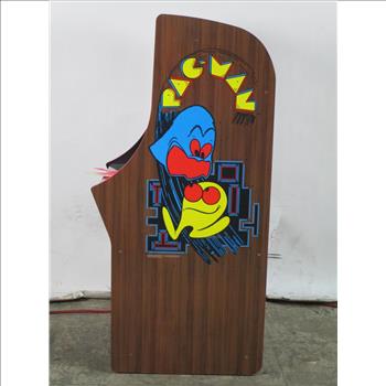 Pac-man Standing Arcade Game W / Stool