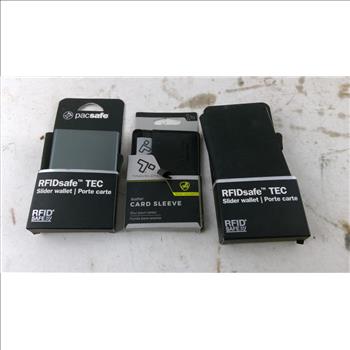 Pacsafe RFID Wallets And More 3 Pieces