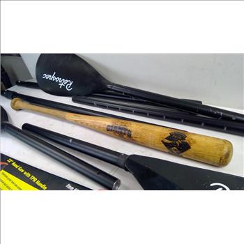 Paddles, Hand Saw, Louisville Slugger Baseball Bat