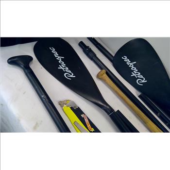 Paddles, Hand Saw, Louisville Slugger Baseball Bat