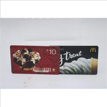 Paesanos, Mcdonald's, And More Gift Card, 8 Pieces