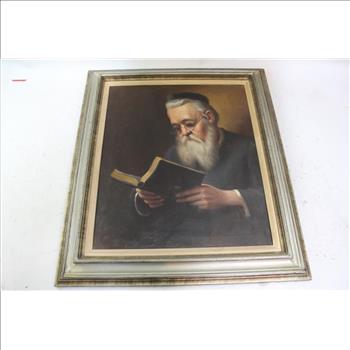 Painting Of Man Reading Book