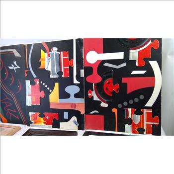 Paintings, Artwork, 9 Pieces