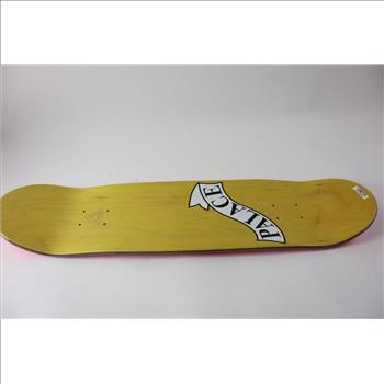 Palace Hesh Bare Skateboard Deck, Pink/White/Yellow