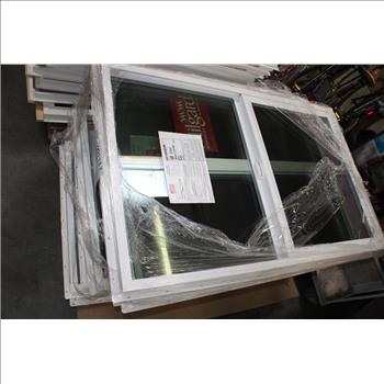 Pallet Of 11 Windows - Horizontal Slider - White, 38.25x48in