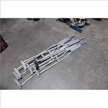 Pallet Of Crutches, Walkers And More