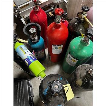 Pallet Of Empty NOS Tanks