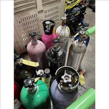 Pallet Of Empty NOS Tanks