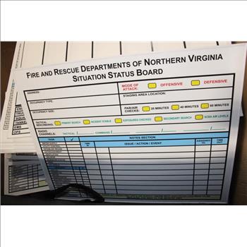 Pallet Of Fire Department Situation Status Boards, 20+ Pieces