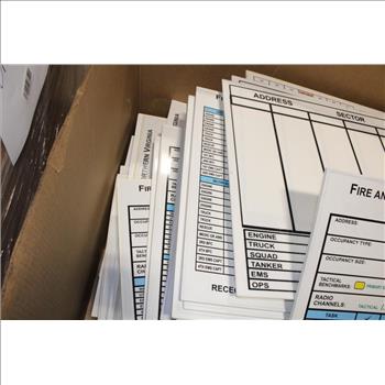 Pallet Of Fire Department Situation Status Boards, 20+ Pieces
