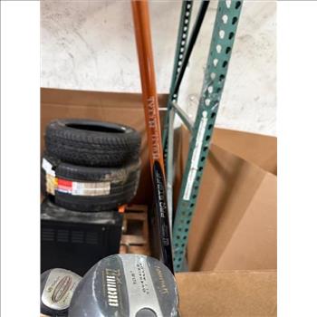 Pallet Of Golf Clubs With Bags