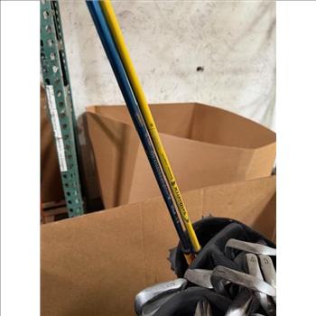 Pallet Of Golf Clubs With Bags